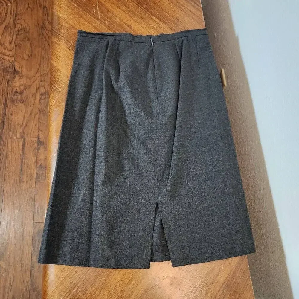 Hillard & Hanson Midi Length Suit Skirt Size Medium